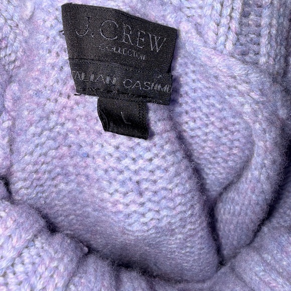 J. Crew Soft Purple Italian Cashmere Turtleneck Sweater - Picture 3 of 4